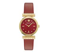 Versace Orologio Analogico al Quarzo Svizzero da Donna con Cinturino in Pelle VE6J00423