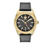 Versace Orologio analogico da uomo con quadrante nero-VEAFA0224