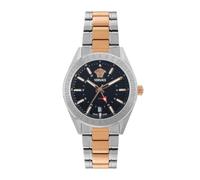 Versace Orologio analogico da uomo con quadrante nero VEAFA0624