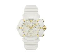 Versace Orologio Cronógrafo al Quarzo Svizzero Unisex-Adulto con Cinturino in Plastica VE0L00225