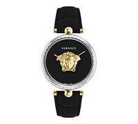 Versace Orologio da donna di lusso, con cinturino nero, cassa bicolore e quadrante nero, Due tonalità., OS, Palazzo Impero