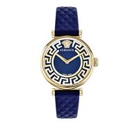 Versace Orologio da donna Lady cinturino in pelle blu 35 mm VE1CA0223