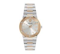 Versace Orologio da polso analogico al quarzo da uomo Greca Logo Aereo Swiss Made