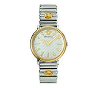 Versace - Orologio Da Polso Da Unisex Al Quarzo Moda Bracciale E Cassa In Acciaio Inox Di Colore Grigio Quadrante Analogico Grigio - VE8101419