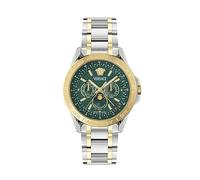 Versace Orologio Multi-quadrante al Quarzo Svizzero da Uomo con Cinturino in Acciaio Inossidabile VE0K00325