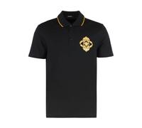 Versace - Polo con Collo a Costine - - Tops - Uomo - Nero - M