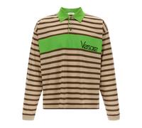 Versace - Polo in Cotone a Righe - - Tops - Uomo - Multicolore - L