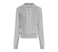 Versace - Polo in Seta e Cotone a Maglia - - Tops - Uomo - Grigio - L