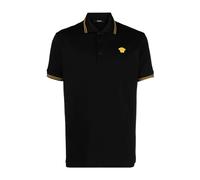 Versace - Polo Nero Dettagli Greca Medusa - -Tops -Uomo -Nero -L
