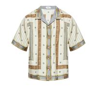 Versace - Printed Silk Twill Shirt - - Shirts - Uomo - Beige - M