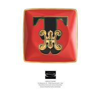 Versace Rosenthal - Holiday Alphabet - T - Coppetta Quadra Piana cm 12 x 12