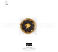 Versace Rosenthal - I Love Baroque Nero - Piatto Piano Burro ø cm 10 - in 3.93