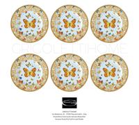Versace Rosenthal - Le Jardin de Versace - Set 6 Piatti Piano/Pane cm 18