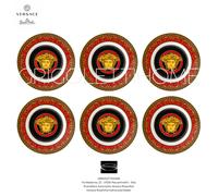 Versace Rosenthal - Medusa Rosso Ikarus-Set 6 Piatti Piani/Pane ø cm 18/in 7.08