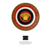 Versace Rosenthal - Piatto Piano/Pane cm 18 - Medusa Rosso Ikarus