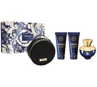Versace Dylan Blue Pour Femme Cofanetto 100 ml, Gel Doccia 100ml + Latte Corpo 100ml + Beauty-Bag