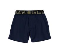 Versace, ,Swimwear ,Uomo ,Blu ,XL Pantaloncini da Bagno Blu con Dettaglio Greca