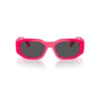 Versace The Clans Ve 4361 Occhiali Da Sole Unisex Rosa Geometrico Grigio 53mm