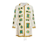 Versace - The Gallery Printed Silk Dress - - Dresses - Donna - Beige - S