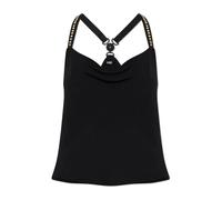 Versace - Top Arricciato in Crêpe Jersey Stretch - - Tops - Donna - Nero - XS