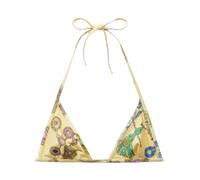 Versace - Top Bikini Stampato - - Swimwear - Donna - Giallo - M