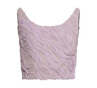 Versace - Top Drappeggiato in Seta-Chiffon - - Tops - Donna - Viola - S