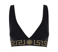 Versace, ,Tops ,Donna ,Nero ,L Reggiseno Sportivo Nero con Scollo a V