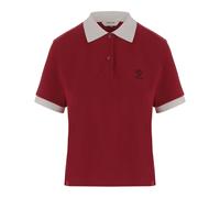 Versace, ,Tops ,Donna ,Rosso ,S Polo in Piqué di Cotone