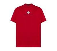 Versace, ,Tops ,Uomo ,Rosso ,M T-Shirt Medusa Milano Ricamata