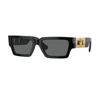 Versace Unisex Versace VE4459 GB1/87 Occhiali da sole Acetato Nero Grigio Squadrata Normale