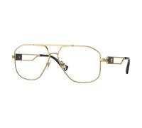 Versace Uomo Versace VE1287 1002 Montature da vista Acciaio Oro Pilot Normale