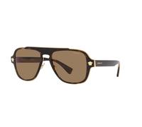 Versace Uomo VE2199 1252LA Occhiali da sole Metallo Tartaruga Arancione Geometrica Polarizzata