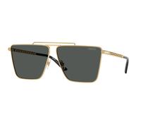Versace Uomo VE2266 100287 Occhiali da sole Metallo Oro Grigio Pillow Normale