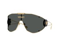 Versace Uomo VE2268 100287 Occhiali da sole Metallo Oro Grigio Geometrica Normale