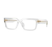 Versace Uomo VE3374U 5519 Montature da vista Acetato Grigio Trasparente Squadrata Normale