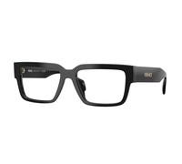 Versace Uomo VE3374U GB1 Montature da vista Acetato Nero Trasparente Squadrata Normale