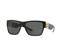 Versace Uomo VE4296 GB1/87 Occhiali da sole Acetato Nero Grigio Squadrata Normale