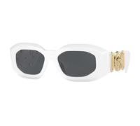 Versace Uomo VE4425U 314/87 Occhiali da sole Nylon Bianco Grigio Geometrica Normale