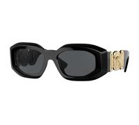 Versace Uomo VE4425U GB1/87 Occhiali da sole Nylon Nero Grigio Geometrica Normale