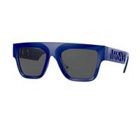 Versace Uomo VE4430U 529487 Occhiali da sole Iniettato Blu Grigio Squadrata Normale