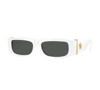 Versace Uomo VE4476U 545987 Occhiali da sole Acetato Bianco Grigio Squadrata Normale
