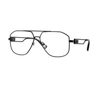 Versace Uomo Versace VE1287 1261 Montature da vista Acciaio Nero Trasparente Pilot Normale