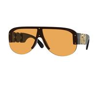 Versace Uomo Versace VE4391 GB1/7 Occhiali da sole Nylon Nero Arancione Geometrica Normale