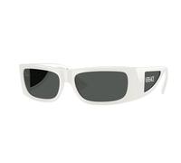 Versace Uomo Versace VE4482 314/87 Occhiali da sole Iniettato Bianco Grigio Squadrata Normale