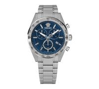 Versace - V-Code Chrono Bracelet - - Accessories - Uomo - Blu - ONE SIZE