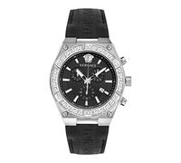 Versace V-Sporty Greca Collection Orologio da uomo di lusso con cinturino nero e quadrante con cassa in acciaio inossidabile, In acciaio inox, OS, Versace | V-Sporty Greca