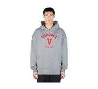 Versace - Varsity Logo Patch Felpa con cappuccio - - Sweatshirts & Hoodies - Uomo - Grigio - L