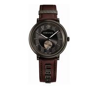 Versace - Vbq040017 V-Circle Watch - - Accessories - Uomo - Marrone - ONE SIZE