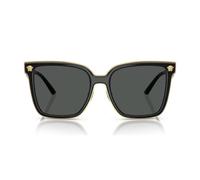 Versace Ve 2278d Occhiali Da Sole Donna Nero Squadrato Grigio 58mm