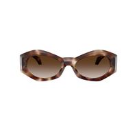 Versace Donna VE4466U 54613B Occhiali da sole Iniettato Tartaruga Marrone Geometrica Normale Sfumato
